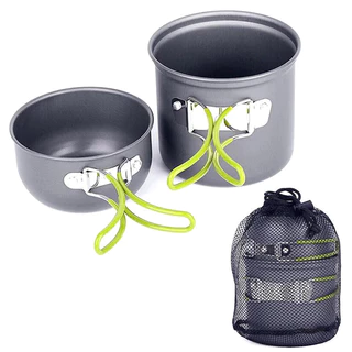 Portable Camping Churrasco Pot Com Piquenique Pot Para Único Ao Ar Livre Dobrável