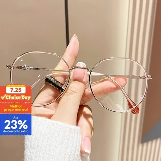 Lente Metálica Completa Revestida Com Luz Anti-Radiação/Azul Para Computador