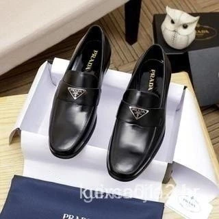 Counteracopo Vaca Couro Prada Homens Sapatos Casuais Não-slip Homens Inglês Camisola dos homens