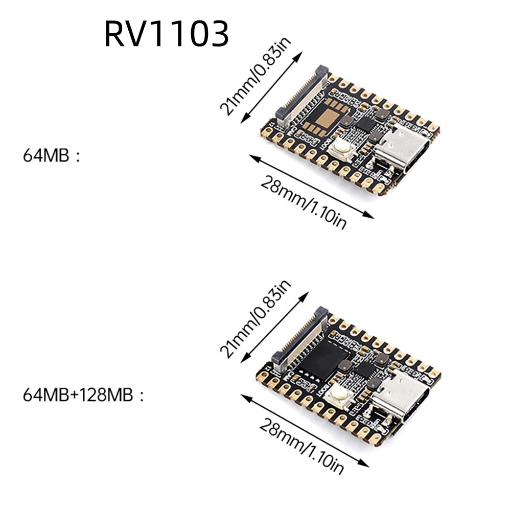 Ziqqqucu Luckfox Pico Mini A/B RV1103 micro Linux Placa De