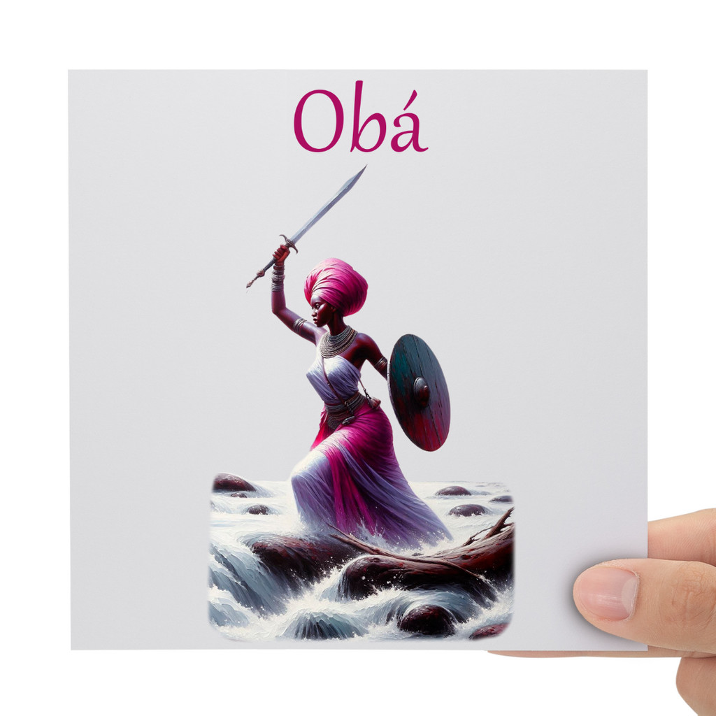 Adesivo Orixá Obá DTF UV Envernizado Prova D'água Sticker | Shopee Brasil