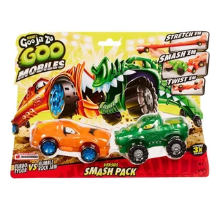 2 Carrinhos Turbo Tygor vs Rumble Rock Jaw - Goo Jit Zu