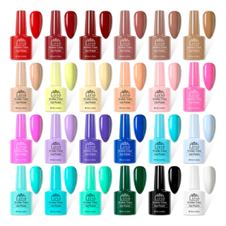Kit 24 Esmaltes Unha Gel Uv Led Polygel Sortidos Manicure em Oferta na Shopee