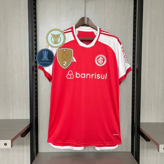 24/25 (II) Alta Qualidade Internacional Vermelho Camisa De Futebol Manga Curta I