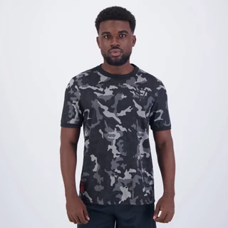 Camisa Leão Vitória Camuflada Preta