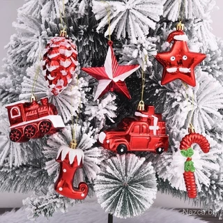 JIONS Decoração de Natal, pintado estrela de cinco pontas, muletas pequenas ornamentos, feriado das crianças, árvore de Natal arranjo cena, decoração do partido Suprimentos (2)