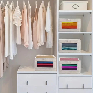 Organizador De Guarda-Roupa Dobrável/Caixa De Armazenamento De Roupas Arrumados/Caixa multifuncional para roupas Para Roupas E Calças Grande Dura Alto Qualidade
