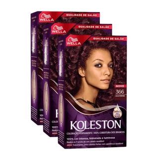 KIT TRIO Koleston Colr Acaju Purpura 366 55g