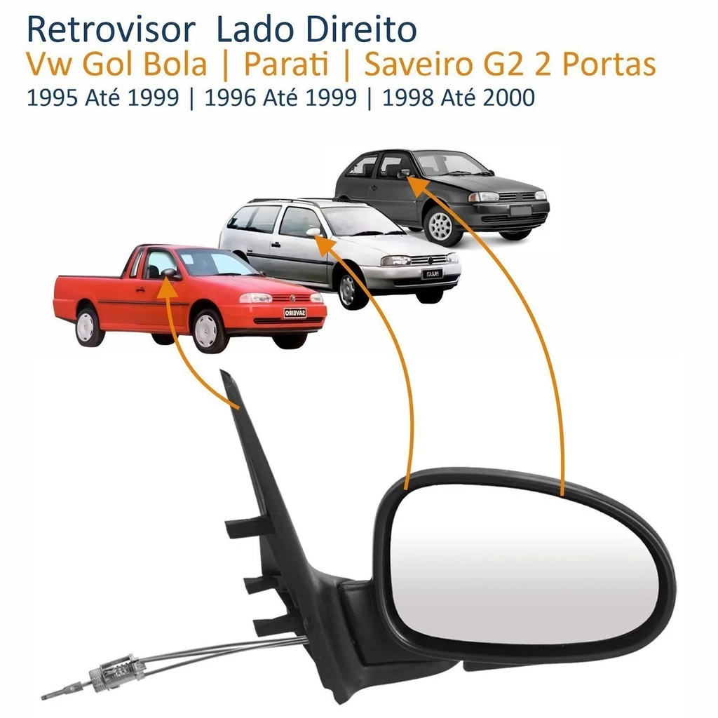 Retrovisor Saveiro Gol G2 Direito