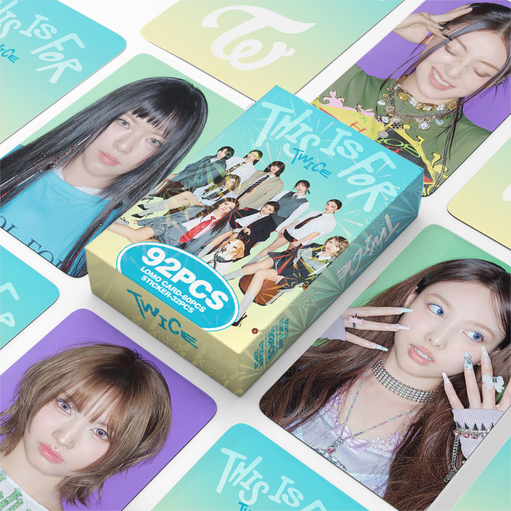 92-96pcs/box TWICE Photocards With You-th Lomo Cards Stickers