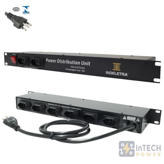 PDU - UNIDADE DE DISTRIBUIÇÃO DE ENERGIA SEM VOLTIMETRO 10A 127/220V