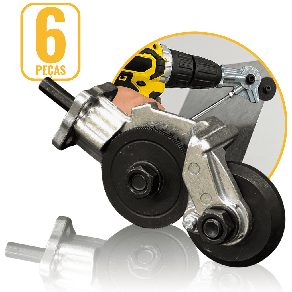Extensor Furadeira Cortador Chapa Adaptador 1/4