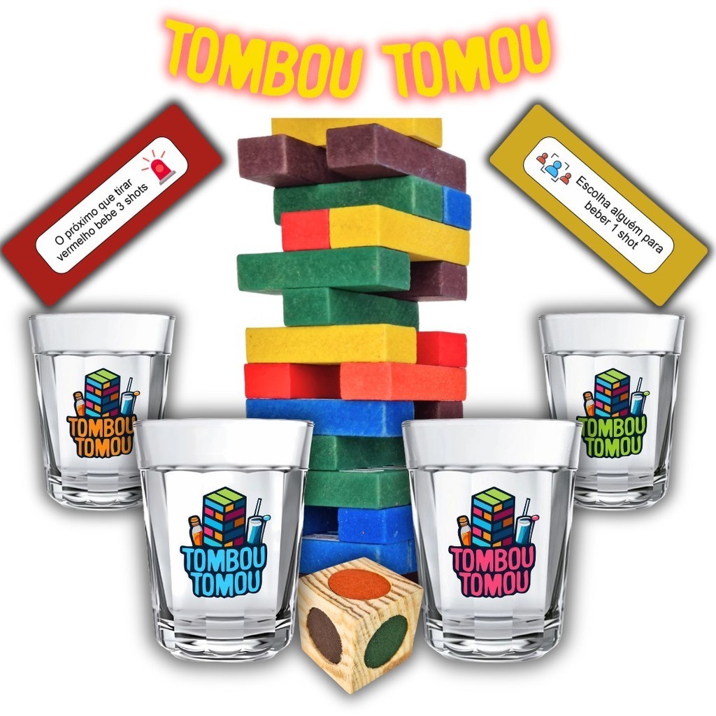 Tombou Tomou - Jogo de Bebidas para Amigos Shot e Drink Alcoólico ...