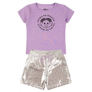Conjunto Feminino Infantil Ribaninha - Turma da Mônica