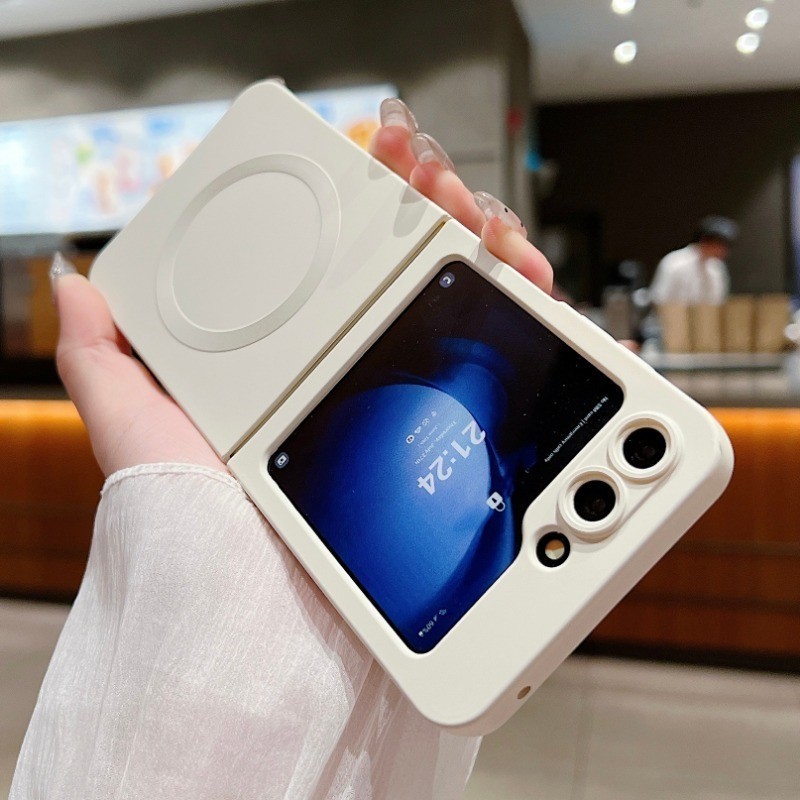 Capa Protetora À Prova De Choque Em Silicone Para Samsung Galaxy Z Flip 6 5 4 3 Flip6 Flip5 Flip4 Flip3 5G