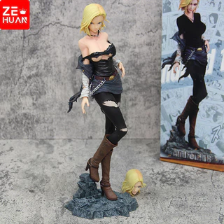 30cm Anime Dragon Ball Z Android 18 Com Cabeça Intercambiável Ação Em PVC Figura Modelo De Brinquedos