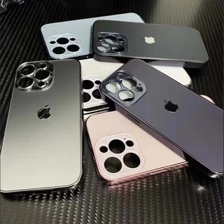 Luxo Novo AG Premium Anti-Impressão Digital Fosco Acrílico Caso Para iPhone 15 11 13 12 14 16 Pro Max 17