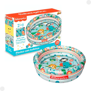 Piscina De Bolinhas Fisher Price Com 25 Bolinhas F00537 Fun