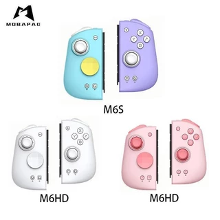 MOBAPAD M6S Joysticks De Efeito De Salão Controlador M6 HD Sem Fio Bluetooth Gamepad Gemini 2 Joypad Compatível Com Nintendo Switch/OLED Joy-Con Pega De Jogo Esquerda E Direita