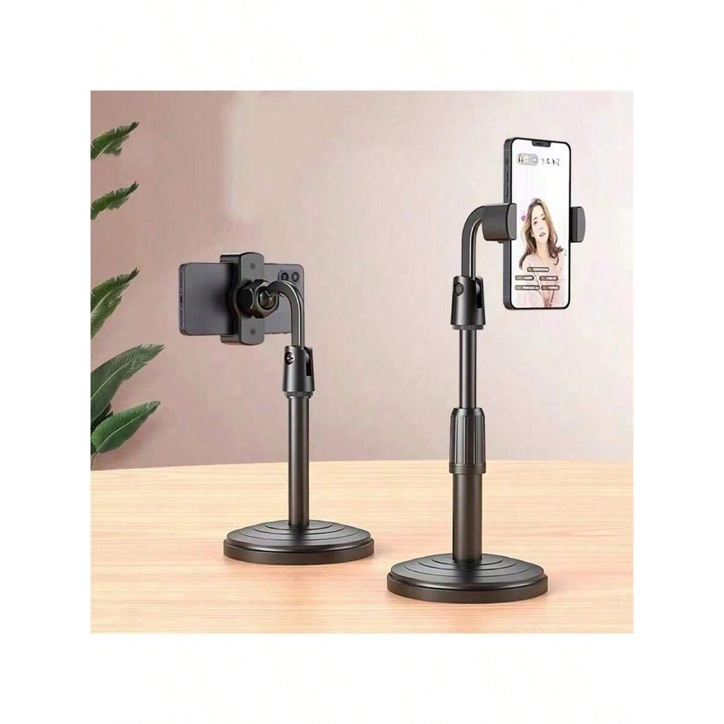 Suporte Para Celular De Mesa Tripé Articulado 360º Base Estável