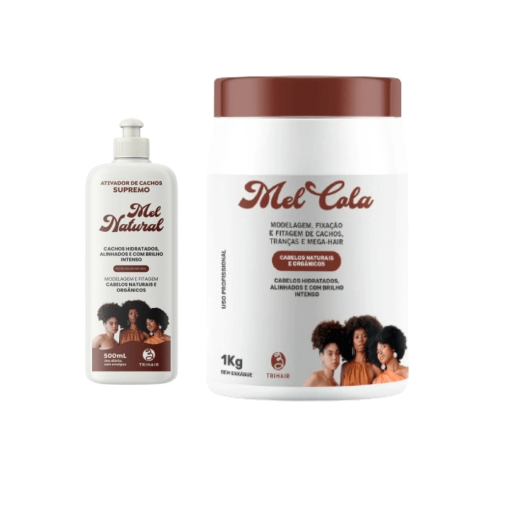 Kit Trihair - Mel Cola 1000g + Ativador Mel Natural 500ml | Shopee Brasil