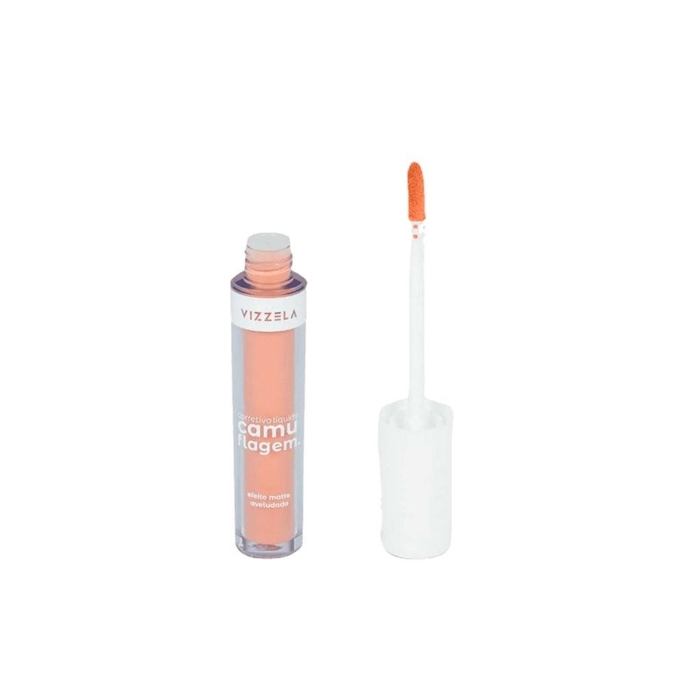 Corretivo Vizzela Líquido Matte Camuflagem Salmão
