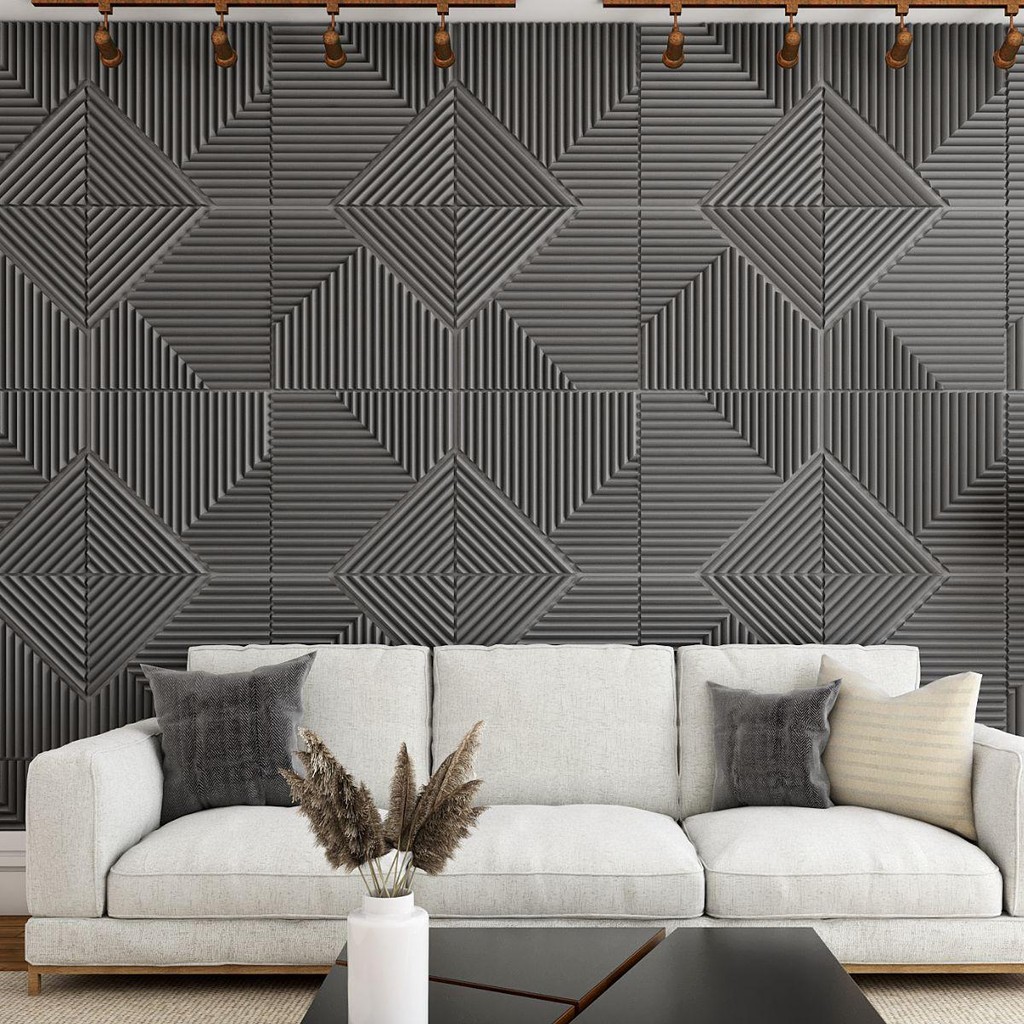 4 Placas Decorativas 3d Auto Relevo Parede
