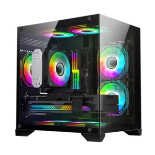 Gabinete Gamer Hayom Preto GB1790 com 4 Fans RGB