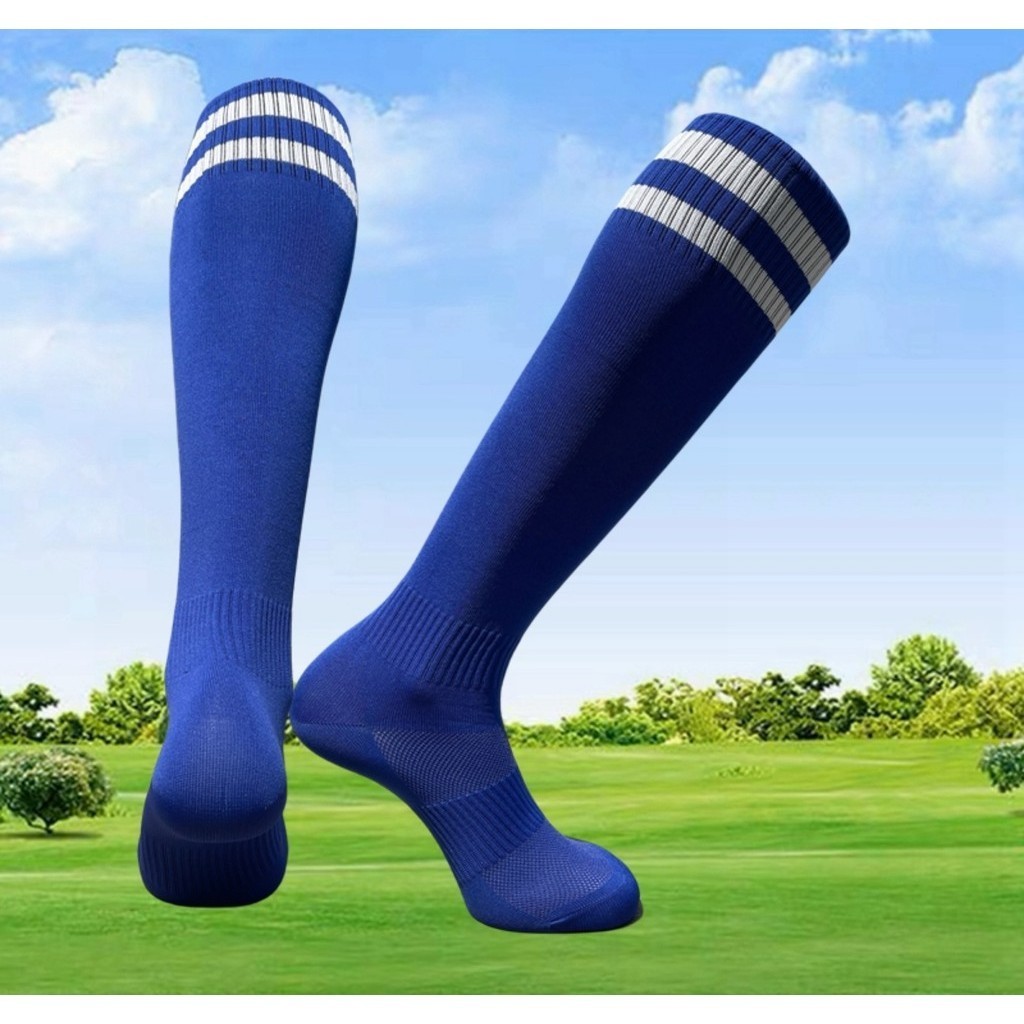Meião de Futebol Cano Alto Listras Meia Jogador Adulto | Shopee Brasil