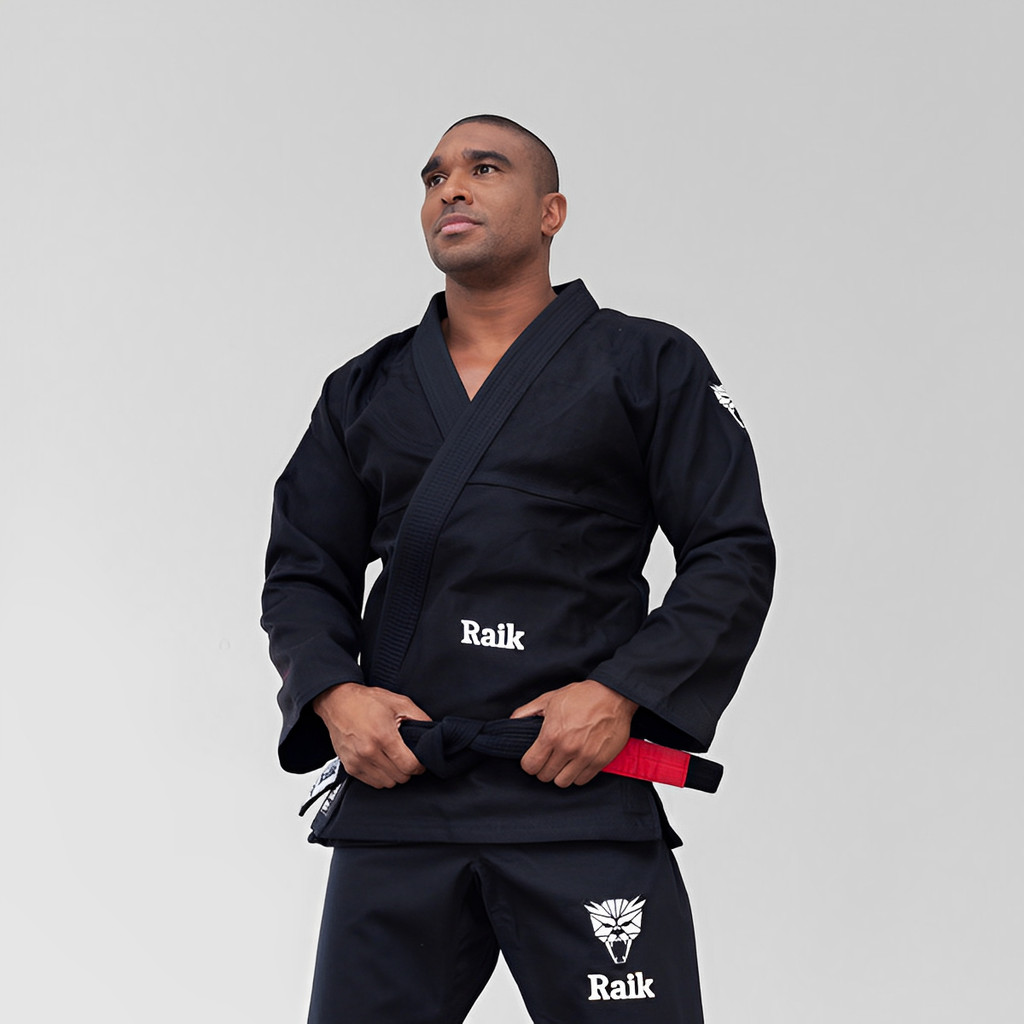 Kimono Jiu-Jitsu Trançado Alta Performance | Forgeshield - Preto/Branco ...