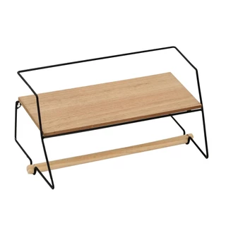 Porta Condimento e Papel Toalha Madeira - Tuut em Oferta na Shopee