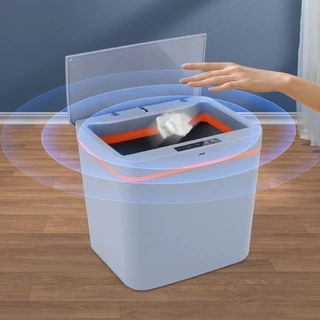 Lixeira Com Sensor Automático Inteligente 12 Litros Abre Fácil Toque Aproximação