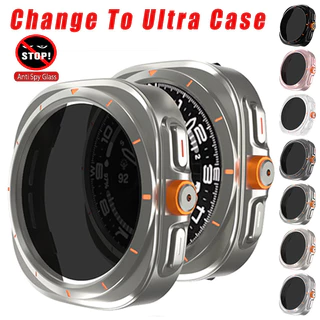 Capa Anti-peep Para Samsung Galaxy Watch 7 6 40mm 44mm Mudança 7 Ultra 47mm Filme De Privacidade Protetor De Tela De Vidro Temperado