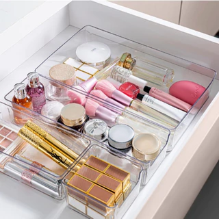 Kit 7 e Kit 14 Organizadores Multiuso para Gavetas, Armários, Geladeiras Potes em Acrílico em Oferta na Shopee