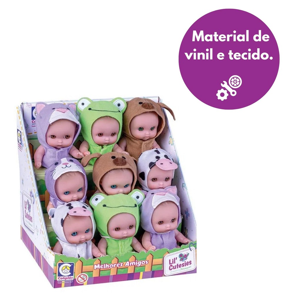 Brinquedo Boneca Lil Cutesies Melhores Amigos 15cm em