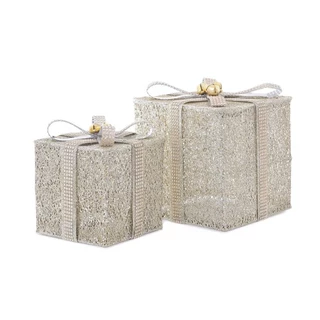 Kit Presentes Shine 3AA 2PCs 20cm 15cm Decoração de Natal em Oferta na Shopee