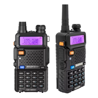 Rádio Vhf Uhf Fm Ptt Transceptor Uv-5r Portátil Dual Band