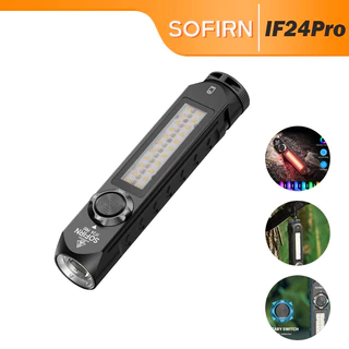 SOFIRN IF24PRO Upgrade Mini 1800lm SFT40 Motorista De Disco Forte RGB Lanterna Magnética De Traseira Leve