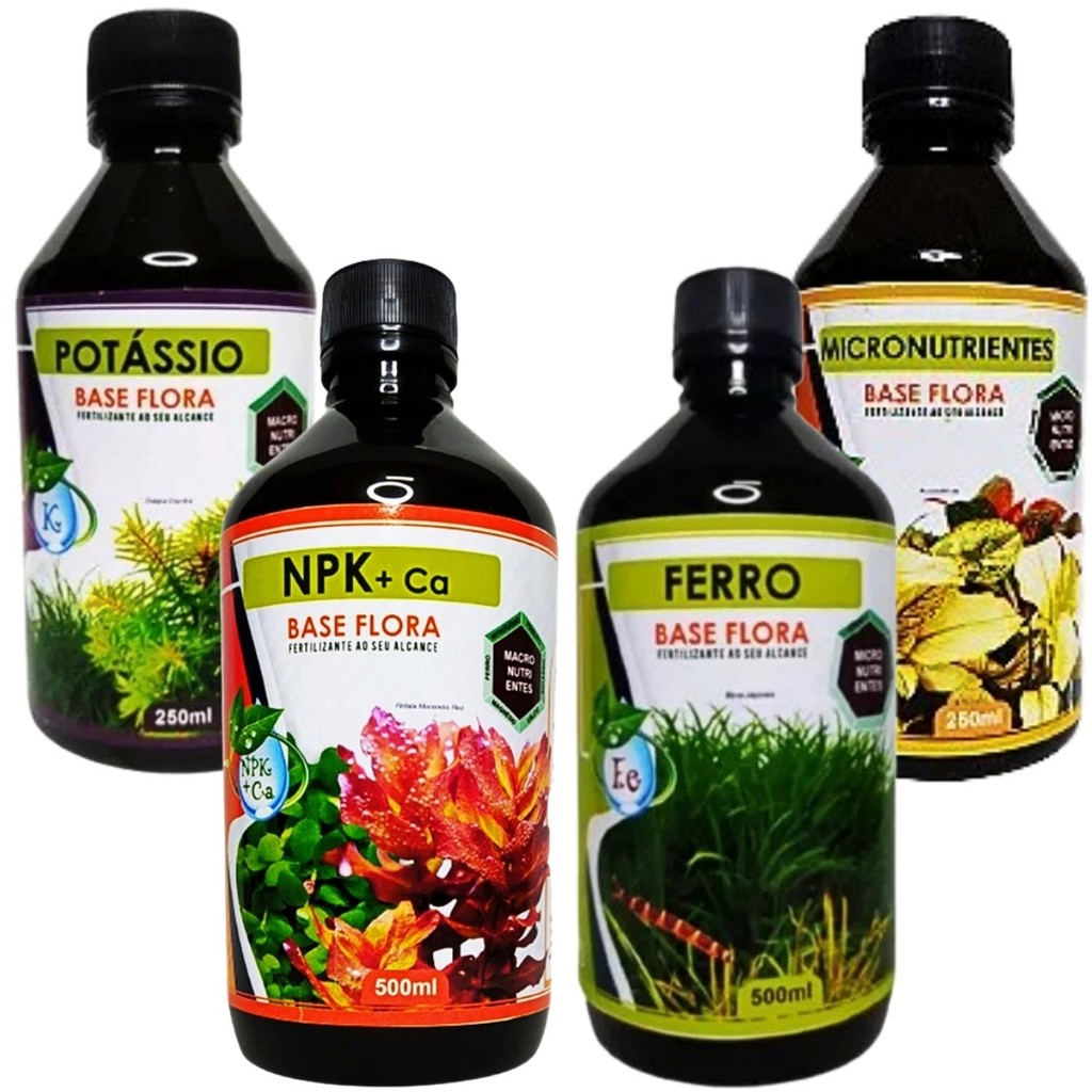 kit Base Flora NPK+CA Micronutrientes Ferro Potássio
