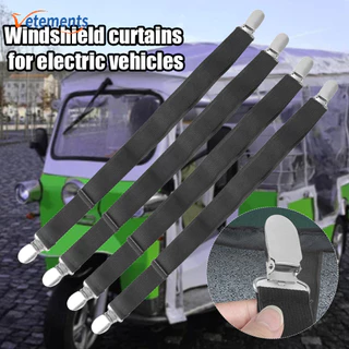 Clipes De Fixação De Carro Com Faixa Elástica Ajustável Multiuso-130cm Pára-Brisa Veículo Elétrico Fivela À Prova De Ven
