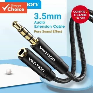 Vention Cabo De Extensão De Áudio Macho Para Fêmea Aux Jack Mic 3.5 Mm Fone De Ouvido Mp3 Mp4 Player Tablet