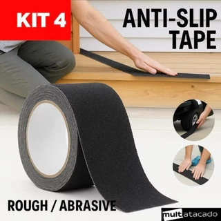 Kit até 20 METROS Fitas Antiderrapantes Adesivas 20 Metros – Ideal para Casa, Escadas, Banheiro e Pisos Lisos fita prote