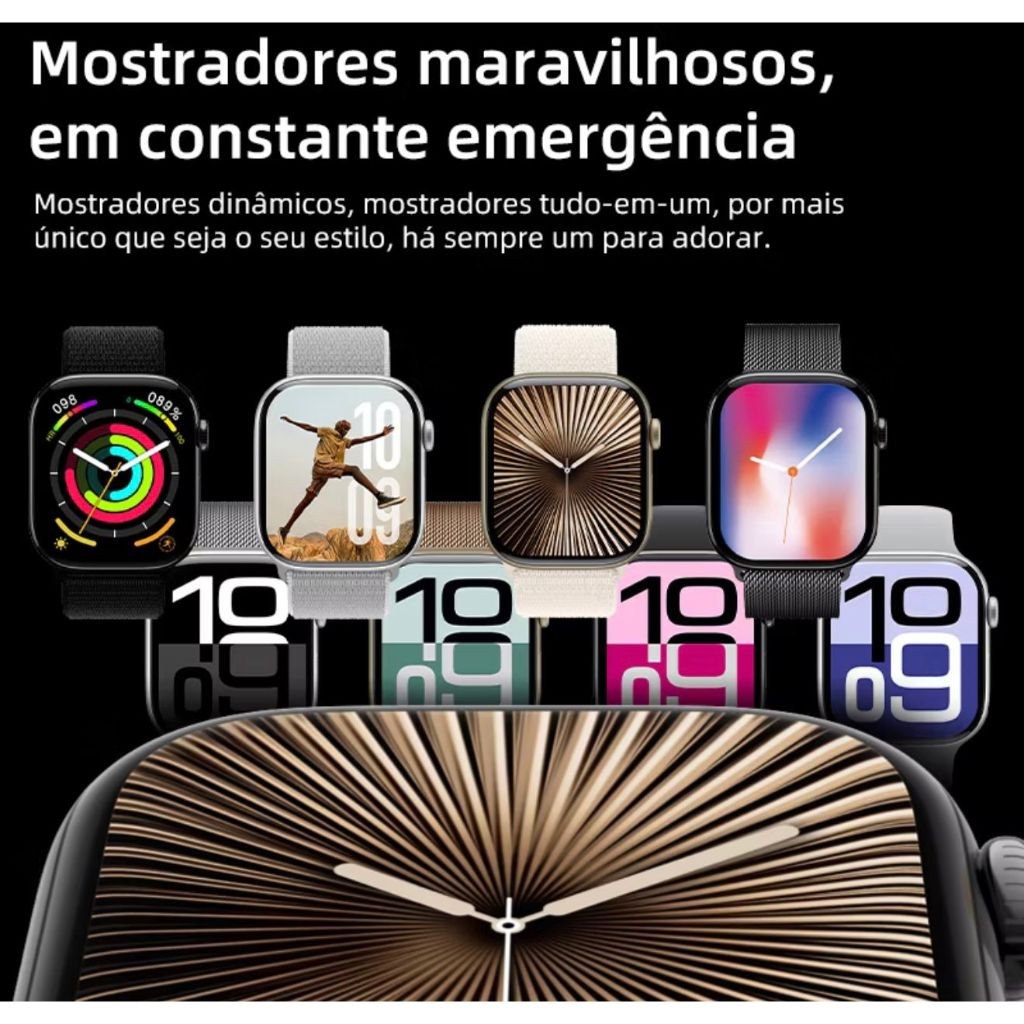Smartwatch HW WATCH X Com 7 Pulseiras 46mm e HW X MINI 41mm