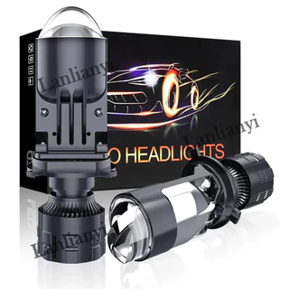 2pcs 30000LM 120W H4 Projetor LED Mini Lente Auto H4 Kit De Lâmpada De Farol Conversão High Beam Low 6000K Turbo Fan Car