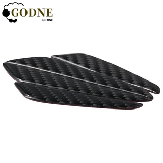 GODNESSFO 4pcs Fita Anti-Colisão Para Portas De Automóveis , Fibra De Carbono + Cola De Gotejamento Grande 4,0 X 0,79 Polegadas (100 X 20 Mm) Protetores De Borda De Porta , Pequenos 2,9 X 0,6 (75 X 15