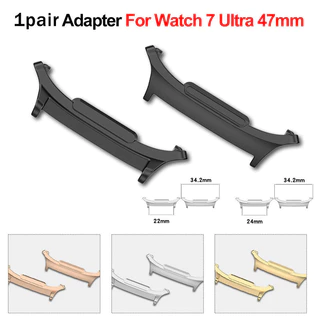 Adaptador De Relógio De 1 Par Para Samsung Galaxy Watch 7 Ultra 47mm Pulseira De Conexão De Fita 316L Aço Inoxidável 7 Acessórios