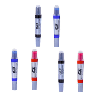 Kit 2 Pincel Marcador Quadro Branco Recarregável LYKE