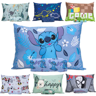 Jogo cama Lençol Solteiro infantil Stitch Dinossauro Gamer