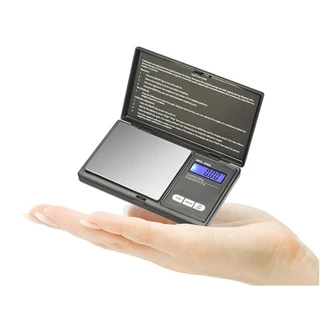 Jóias Mini Balança Eletrônica De Aço Inoxidável Digital De Bolso De Ouro Gramatura Portátil