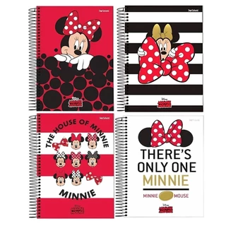 Caderno Espiral Capa Dura Universitário 10 Matérias - 160 Folhas - Capas Sortidas - Starschool - MINNIE